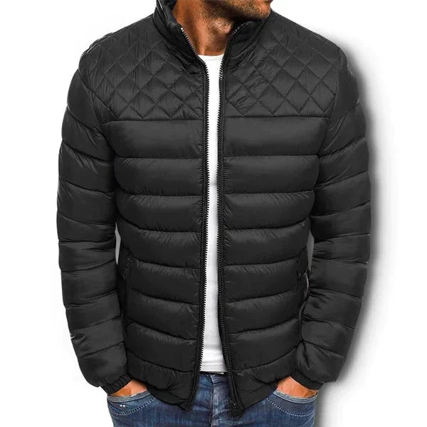 Patterned Autumn Winter Jacket For Men