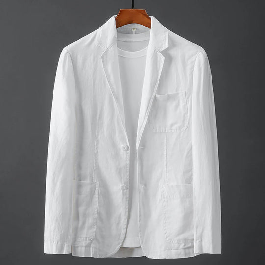 Men's Comfortable Minimalist Linen Blazer