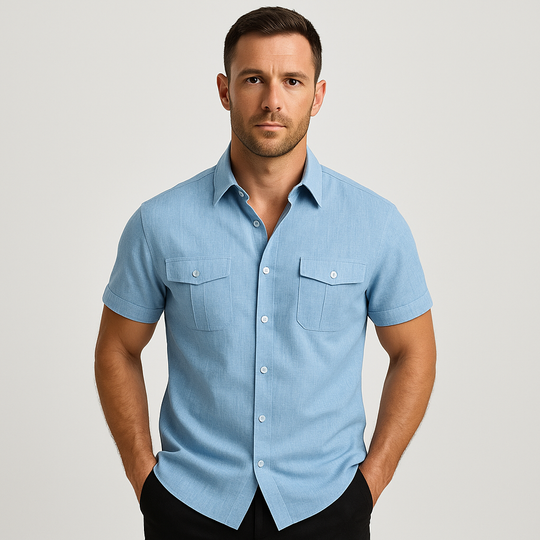 Men's Lightweight Linen Blend Shirt