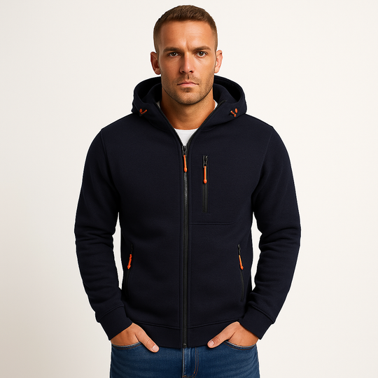 Zip Hoodie with Front Pocket