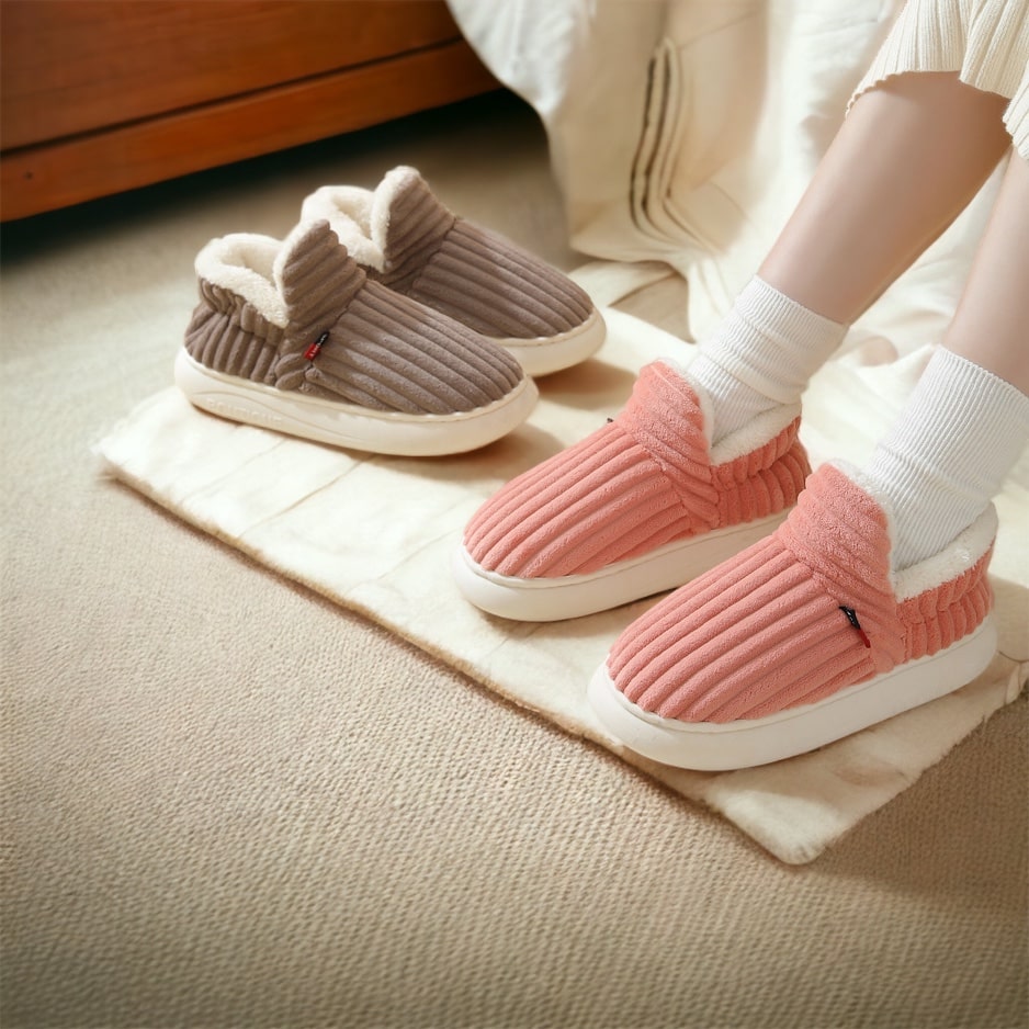 Therapeutic Fluffy Fleece Slippers for Women