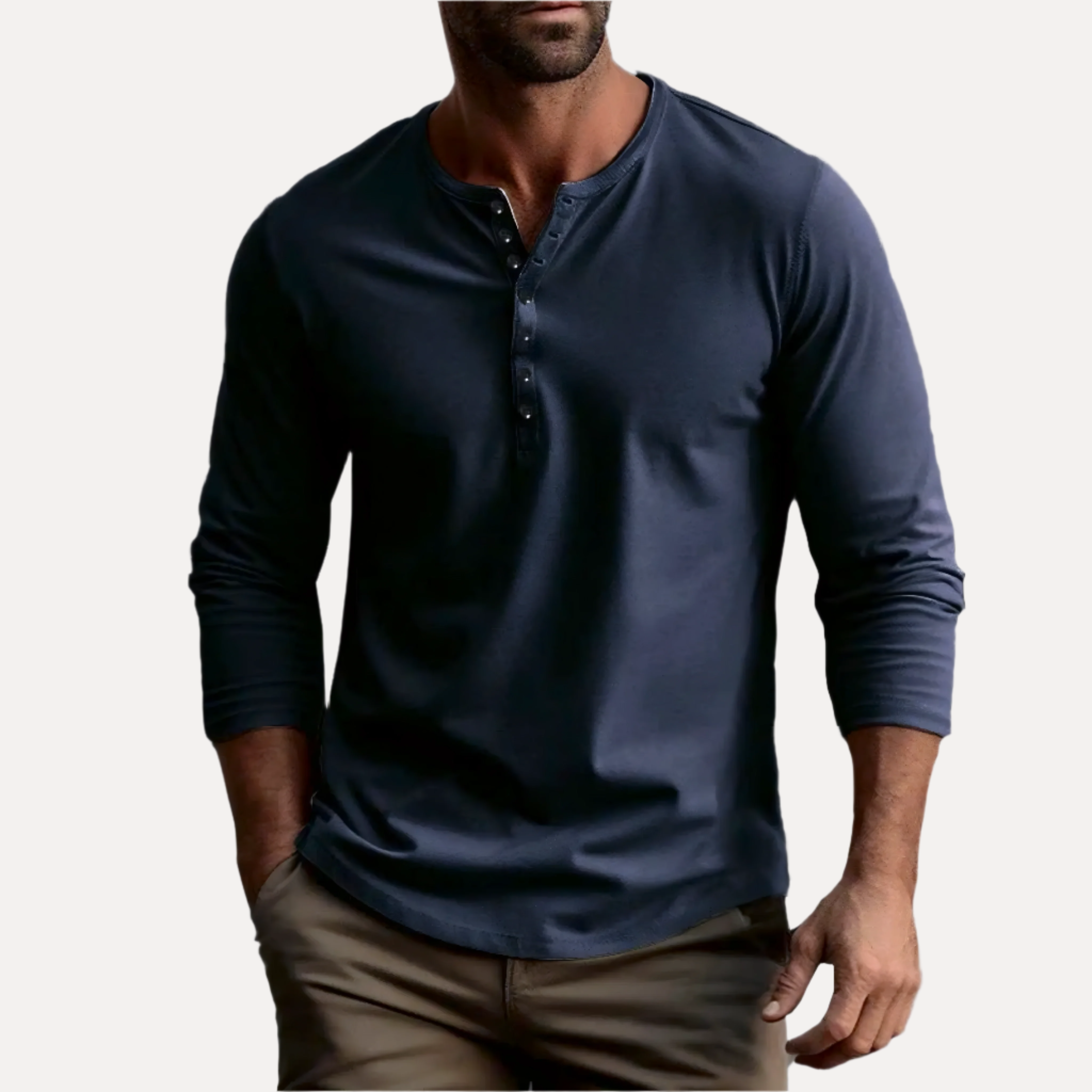 Armoire Men's Cotton Henley Shirt