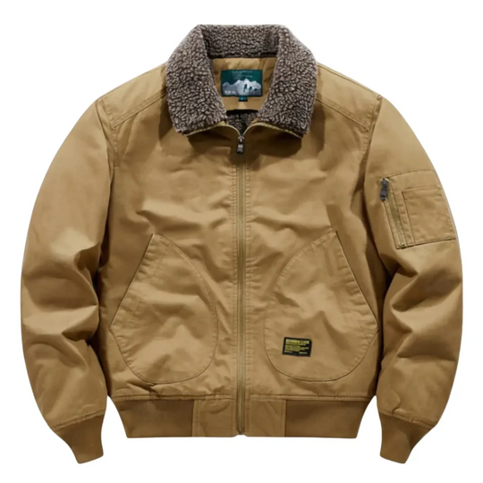 Men's Sherpa-Lined Bomber Jacket