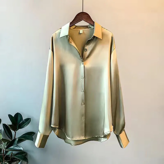 Sleek Satin Blouse For Women