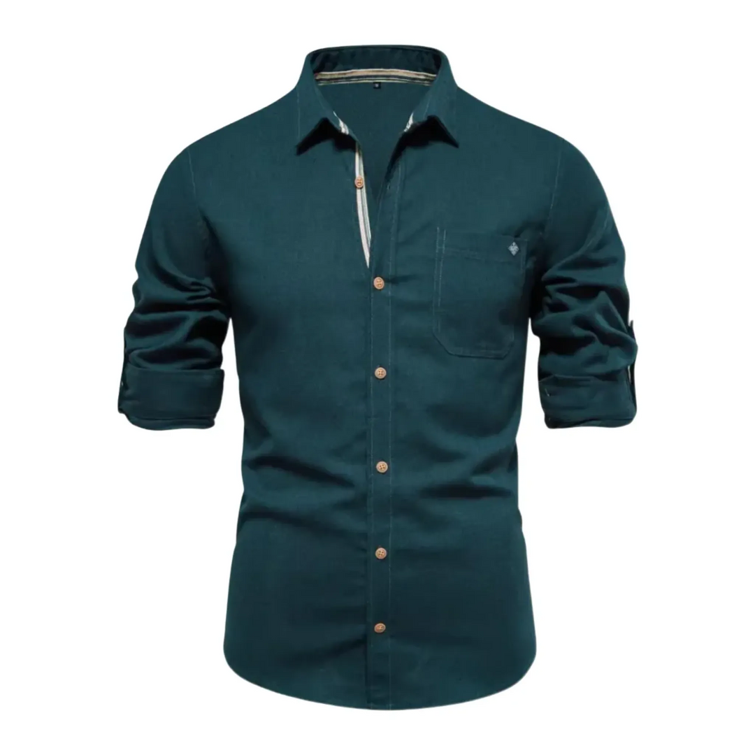 Buttoned Long Sleeve Shirt for Men