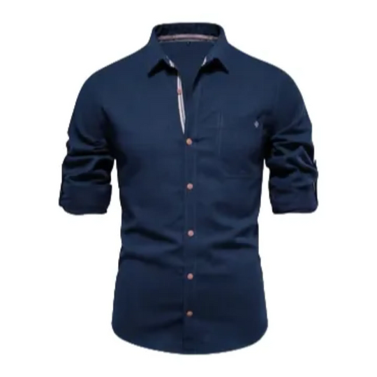 Buttoned Long Sleeve Shirt for Men