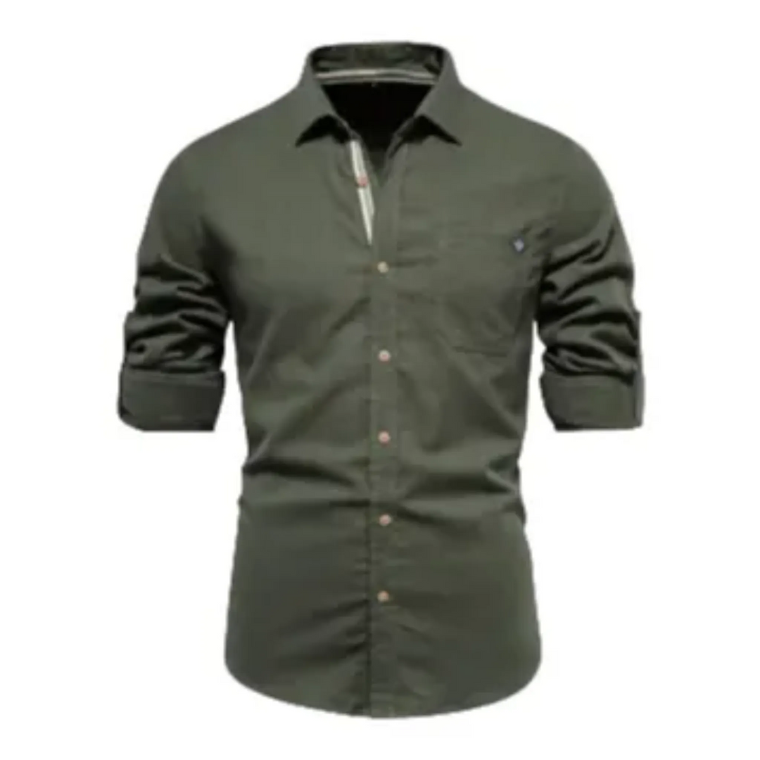 Buttoned Long Sleeve Shirt for Men