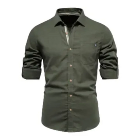 Buttoned Long Sleeve Shirt for Men