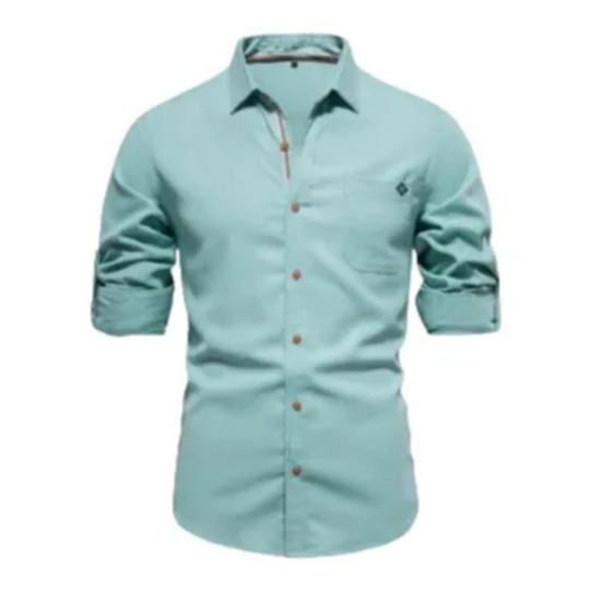 Buttoned Long Sleeve Shirt for Men