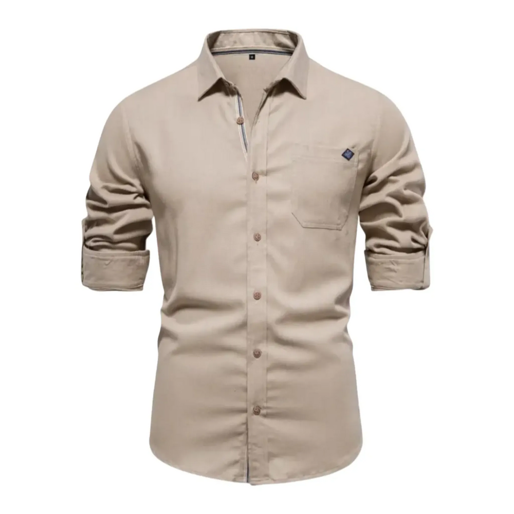 Buttoned Long Sleeve Shirt for Men