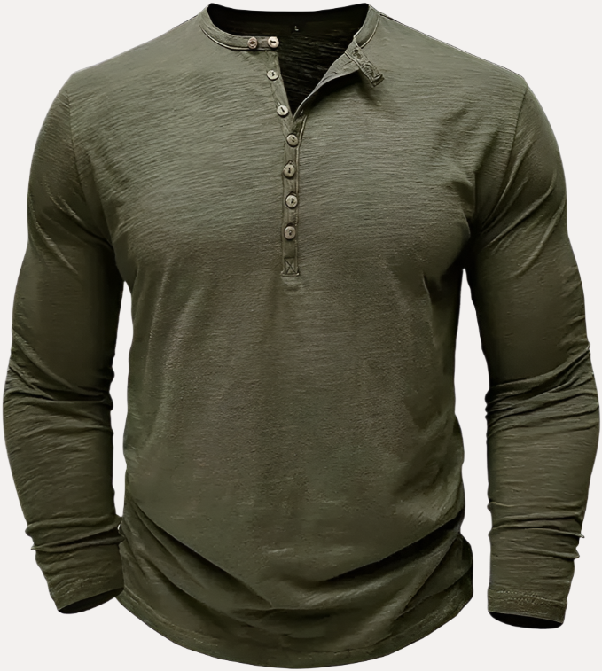 Armoire Men's Cotton Henley Shirt
