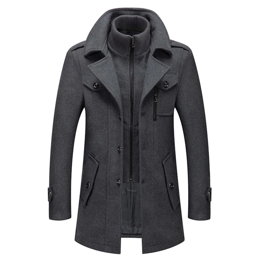 Men's 2-Piece Virgin Wool Trenchcoat