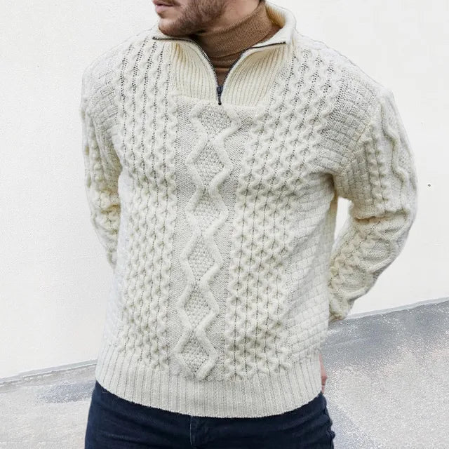 Knitted Turtleneck Pullover For Men