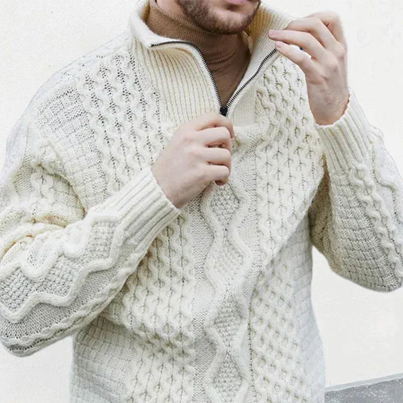 Knitted Turtleneck Pullover For Men