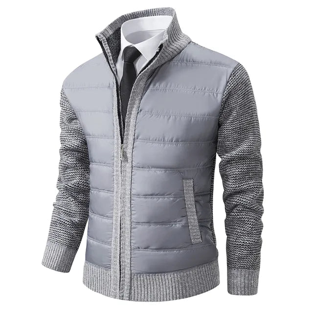 Luxe High-Collar Jacket for Men