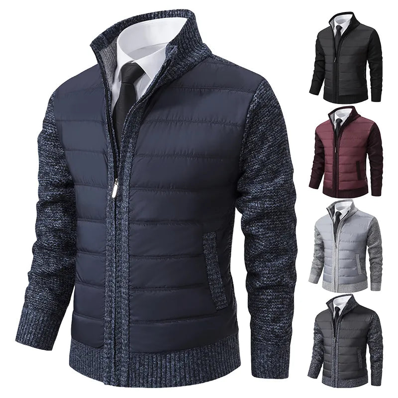 Luxe High-Collar Jacket for Men