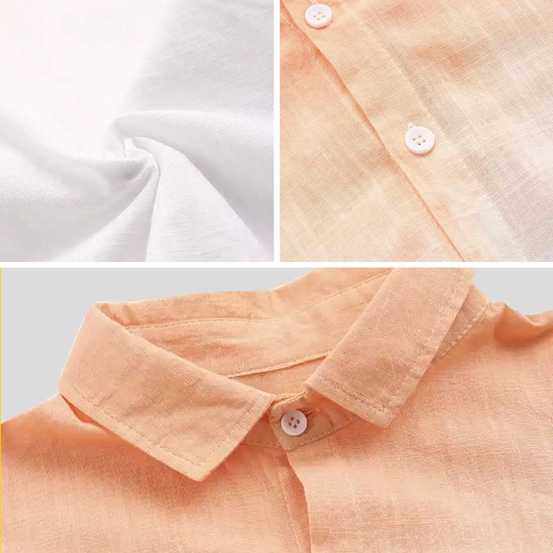 Colour Faded Linen Summer Shirt for Men