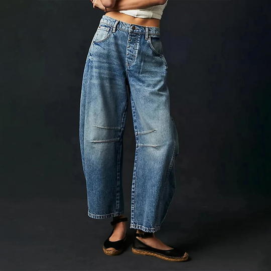 Wide-leg Comfort Jeans for Women