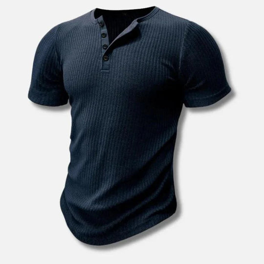 Muscle Fit Henley T-shirt For Men