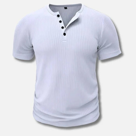 Muscle Fit Henley T-shirt For Men