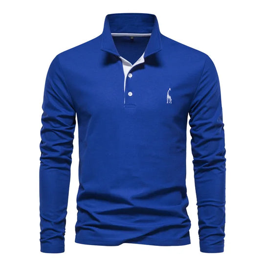 Men's Casual Polo Long Sleeve