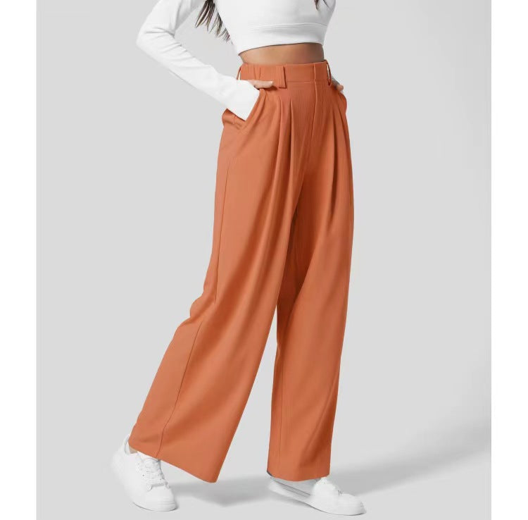 High-Tailed Office Pants for Women