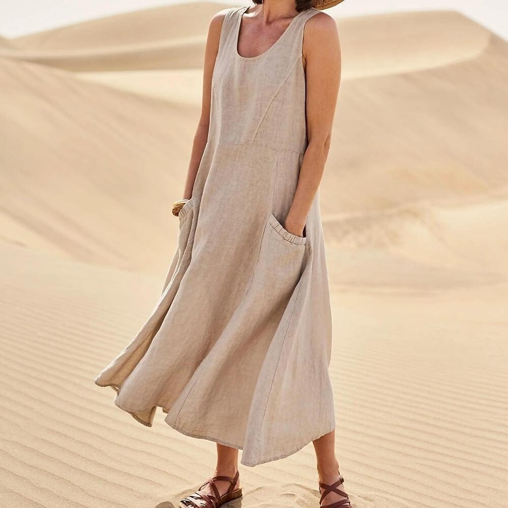 Women's Stylish Summer Dress with Convenient Pockets