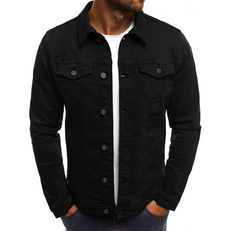 Comfortable Casual Cotton Denim Jacket for Men