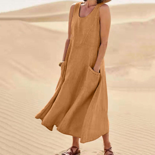 Women's Stylish Summer Dress with Convenient Pockets