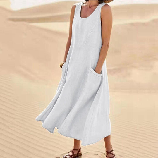 Women's Stylish Summer Dress with Convenient Pockets