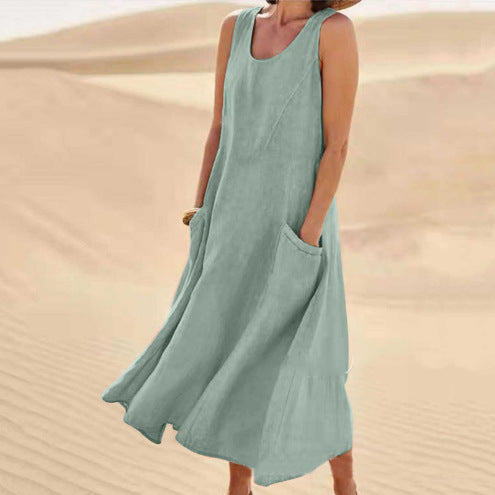 Women's Stylish Summer Dress with Convenient Pockets