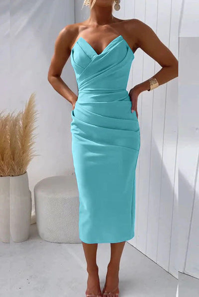 Soft and Comfortable Women's Strapless Dress