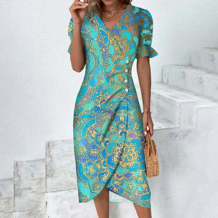 Stunning Patterned Dress for Women – Stylish & Versatile