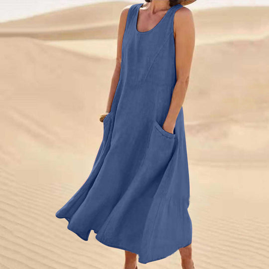 Women's Stylish Summer Dress with Convenient Pockets