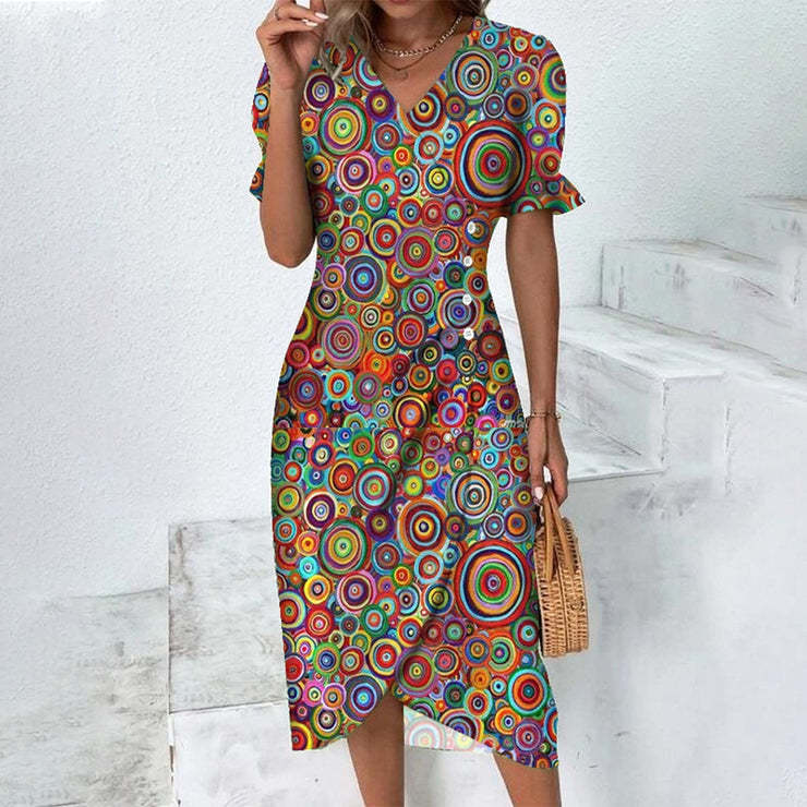 Stunning Patterned Dress for Women – Stylish & Versatile