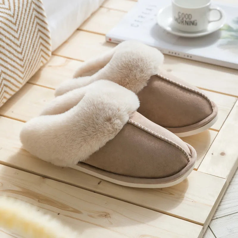 Luxurious Warm-Lined Slippers for Women