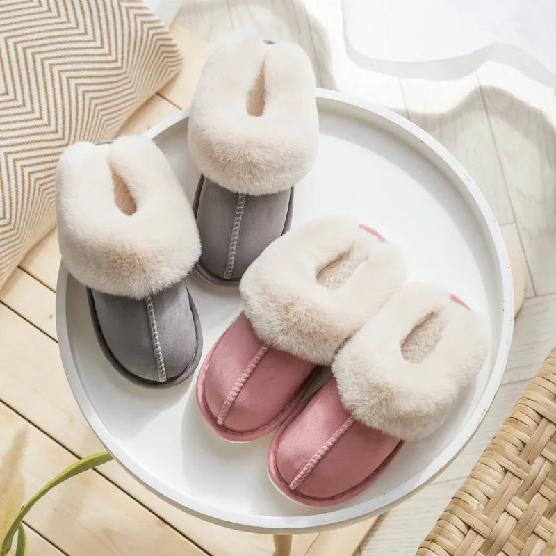 Luxurious Warm-Lined Slippers for Women