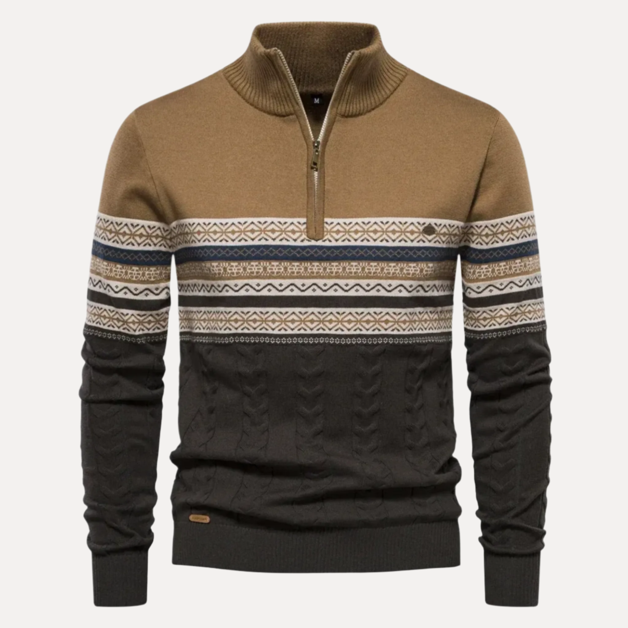 Armoire Men's Quarter Zip Knit Sweater