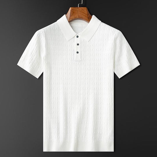 Diamond Knit Polo for Men