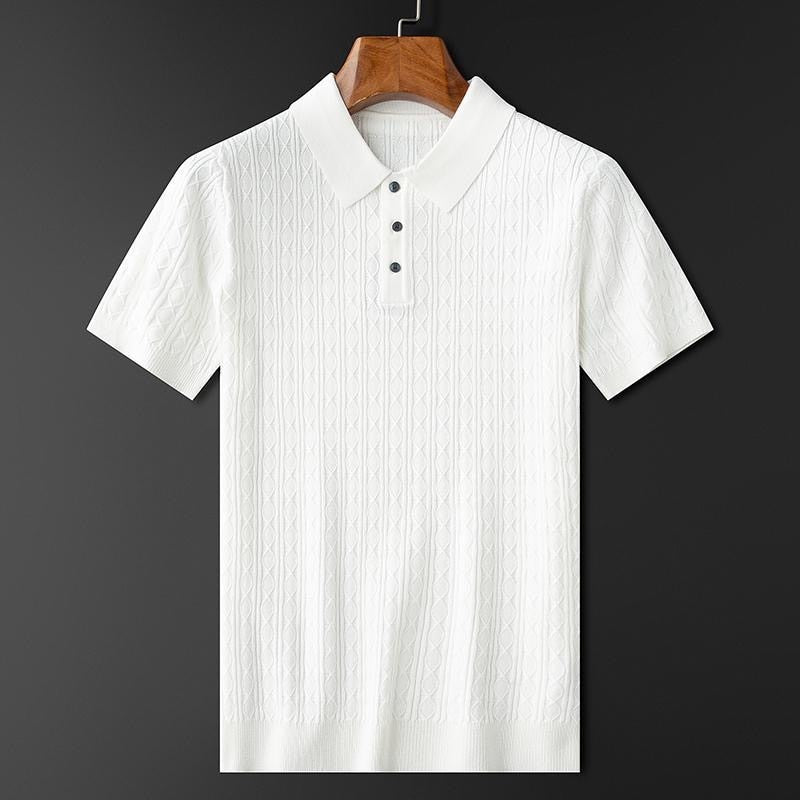 Men's Diamond Knit Polo