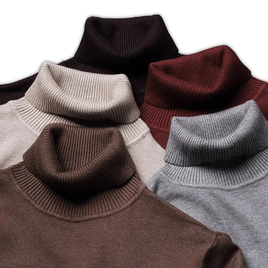 Classic Virgin Wool Turtleneck for Men