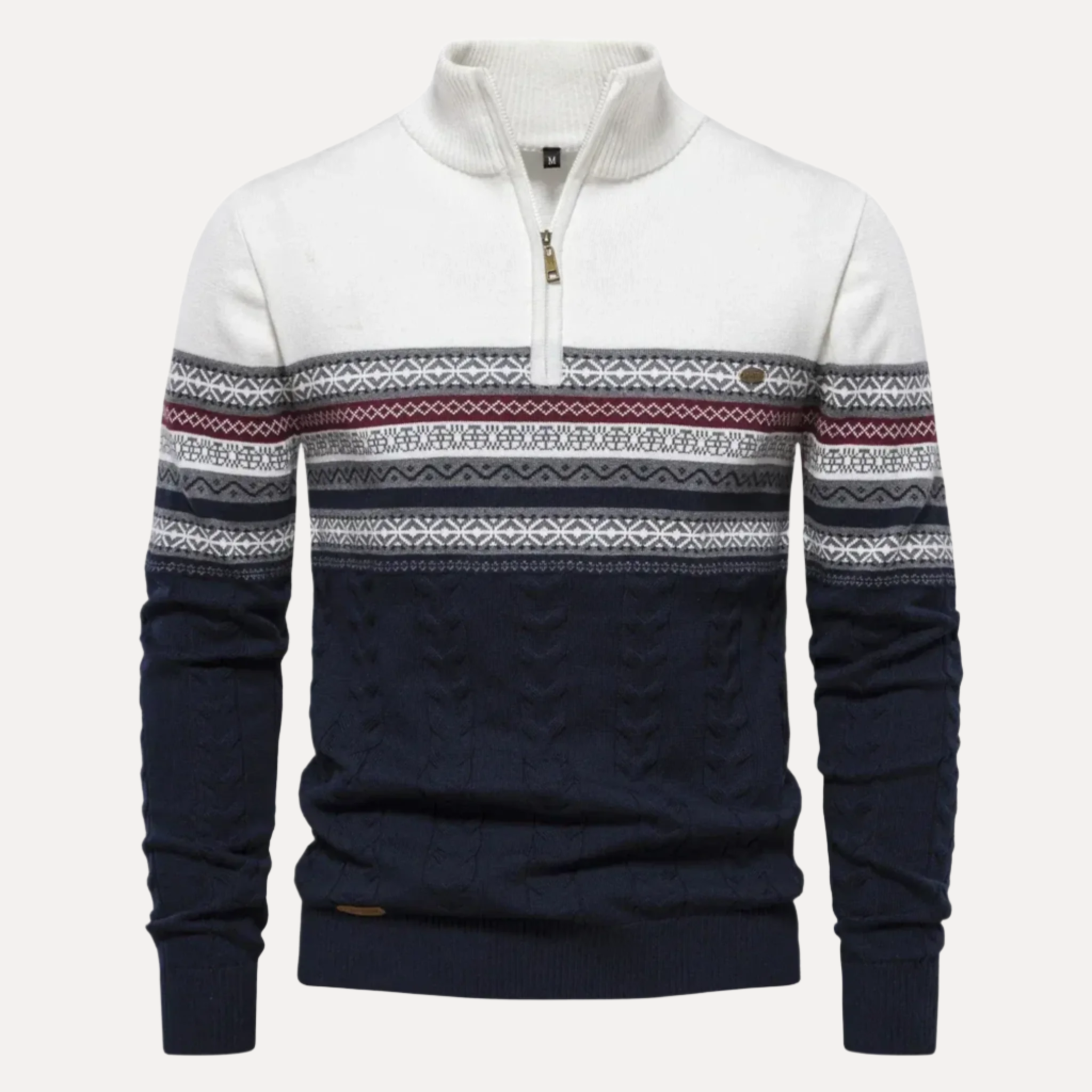 Armoire Men's Quarter Zip Knit Sweater