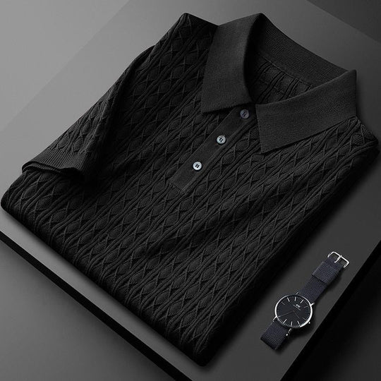 Diamond Knit Polo for Men