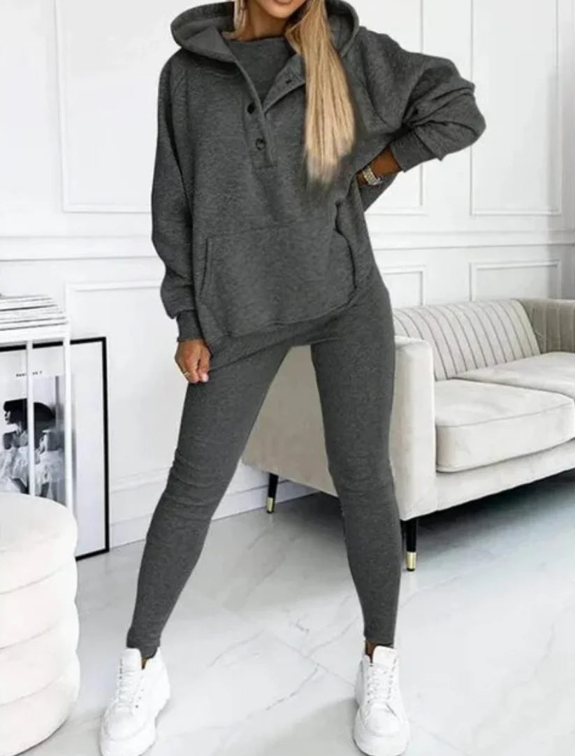 Women's Versatile 3-Piece Lounge Sweatsuit