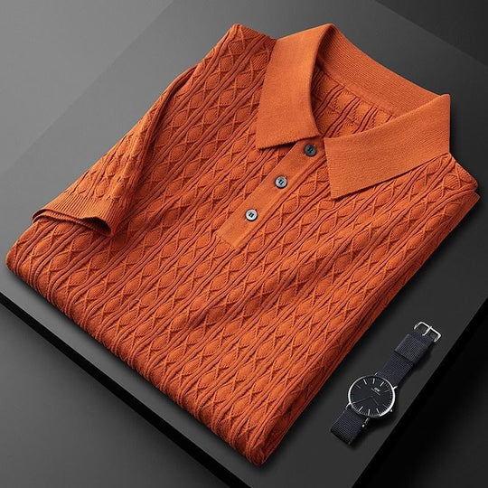 Diamond Knit Polo for Men