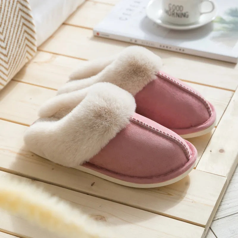 Luxurious Warm-Lined Slippers for Women