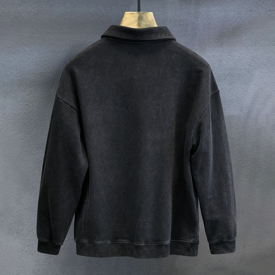 Men's Warm Winter Polo Knit Sweater