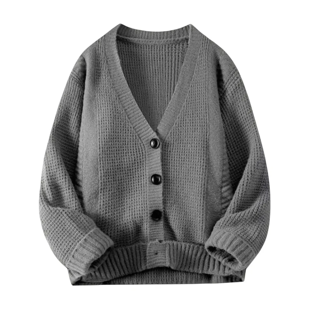 Men's V-Neck Cozy Knit Cardigan