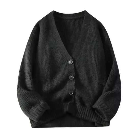 Men's V-Neck Cozy Knit Cardigan