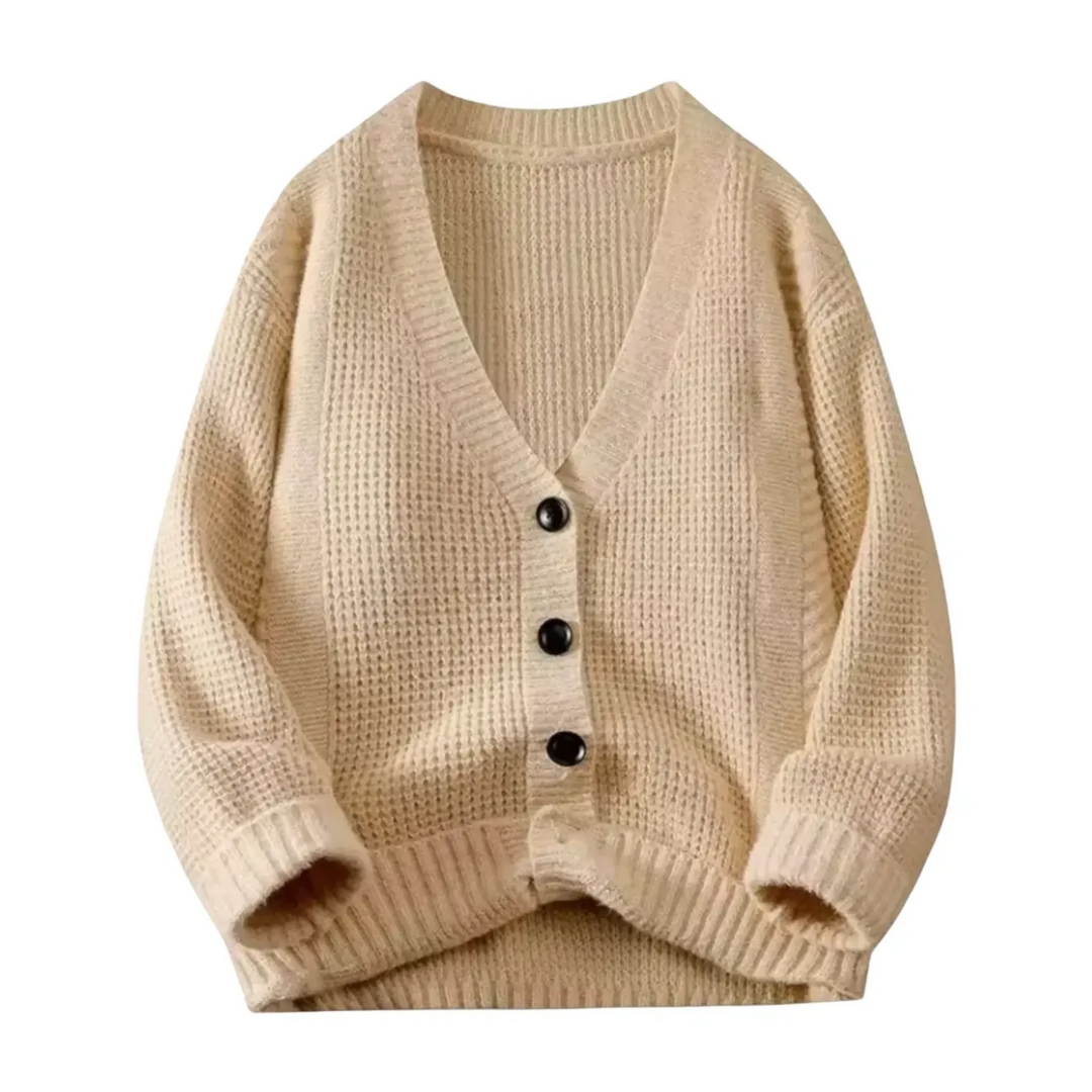 Men's V-Neck Cozy Knit Cardigan